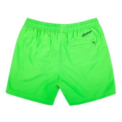 APPARTINENZA Short de bain uni avec surpiqure Homme VERT New