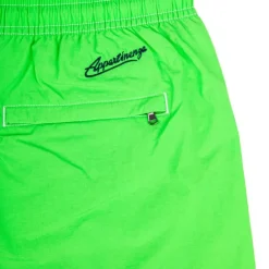 APPARTINENZA Short de bain uni avec surpiqure Homme VERT New