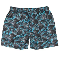 BLAGGIO Short de bain zady imprimé tropical ganse bicolore Homme TURQUOISE New