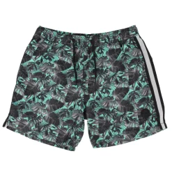 BLAGGIO Short de bain zady imprimé tropical ganse bicolore Homme VERT Outlet