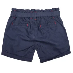 CHEVIGNON Short en coton avec ceinture et motif à fleurs Enfant BLEU FONCE Discount