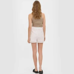 VERO MODA Short en crochet 100% coton BLANC ECRU Discount