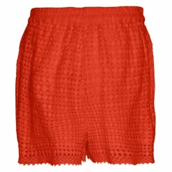 VERO MODA Short en crochet 100% coton ORANGE New