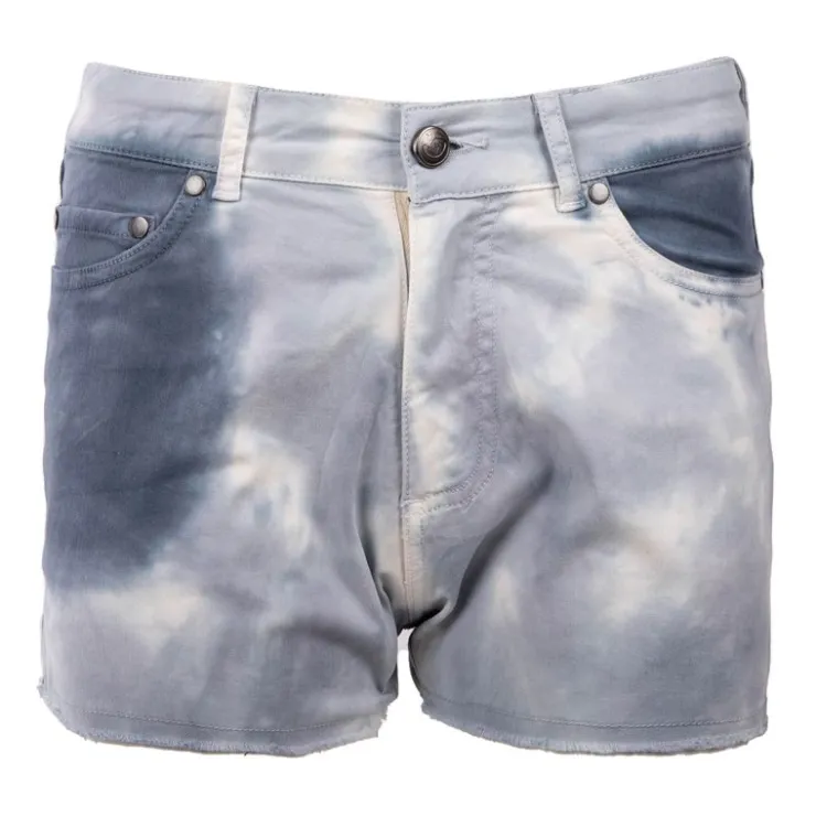 VON DUTCH Short en jean tie&dye Femme BLEU Clearance