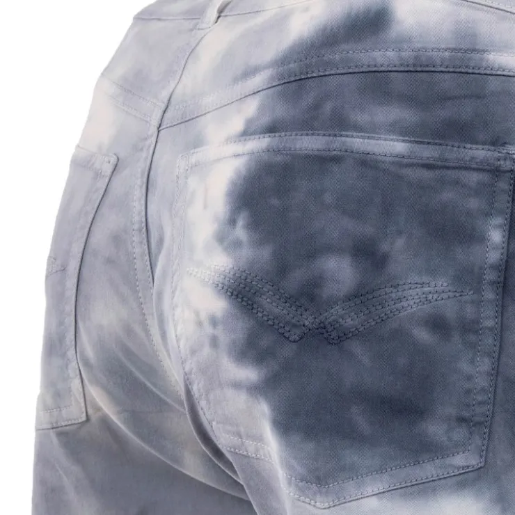 VON DUTCH Short en jean tie&dye Femme BLEU Clearance