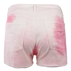 VON DUTCH Short en jean tie&dye Femme ROSE Clearance