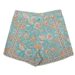 ANTIK BATIK Short flavie coton à fleurs Femme BLEU Outlet