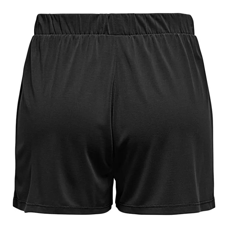 ONLY Short Hannah uni taille élastiquée Femme NOIR Sale