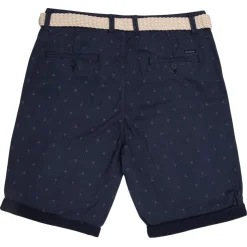 DEELUXE 74 Short imprimé ancre napua avec ceinture tressée Homme BLEU FONCE Online