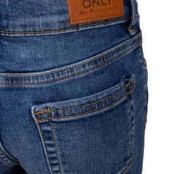 KIDS ONLY Short jean délavé coton BCI doux stretch Fille BLEU Clearance