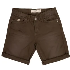 DEELUXE 74 Short effet délavé avec ourlets à revers Enfant KAKI Clearance