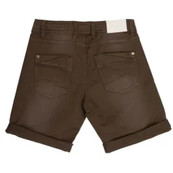 DEELUXE 74 Short effet délavé avec ourlets à revers Enfant KAKI Clearance