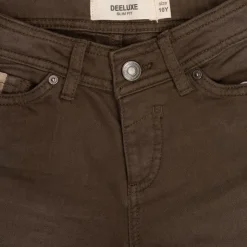 DEELUXE 74 Short effet délavé avec ourlets à revers Enfant KAKI Clearance