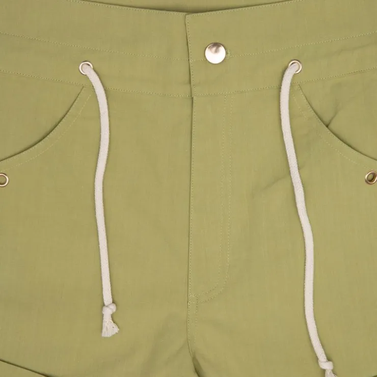 ANTIK BATIK Short kim court à revers Femme KAKI Sale