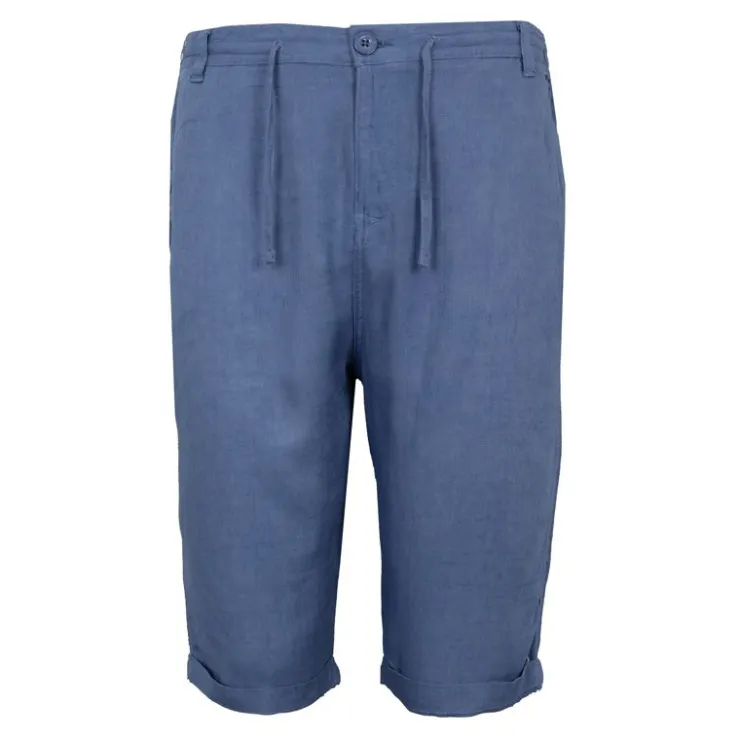 PANAME BROTHERS Short lin mélangé cordon de serrage bali Homme BLEU INDIGO Outlet