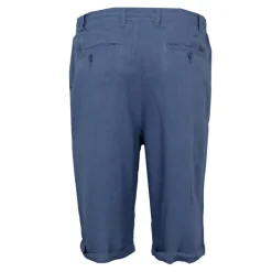 PANAME BROTHERS Short lin mélangé cordon de serrage bali Homme BLEU INDIGO Outlet