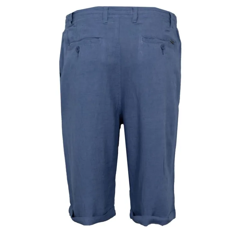 PANAME BROTHERS Short lin mélangé cordon de serrage bali Homme BLEU INDIGO Outlet