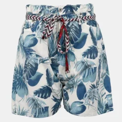 PLEASE Short madreperla avec plantes es Femme BLEU Clearance