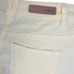 DEELUXE 74 Short mini stretch coton avec ourlets Femme JAUNE Outlet