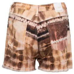 PLEASE Short mother of pearl tye and die marron Femme MARRON CLAIR Outlet