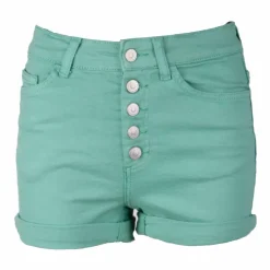 ONLY Short moulant taille haute boutons revers Femme VERT Outlet