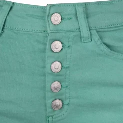 ONLY Short moulant taille haute boutons revers Femme VERT Outlet