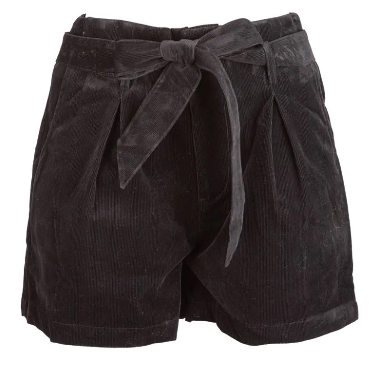 DEELUXE 74 Short en velours Femme NOIR Hot