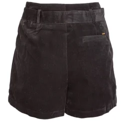 DEELUXE 74 Short en velours Femme NOIR Hot