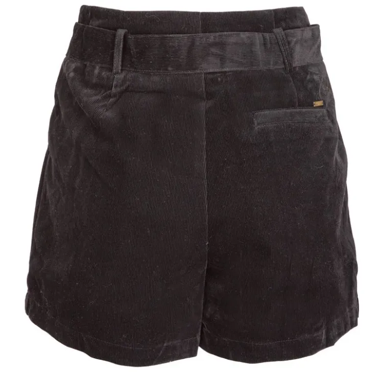 DEELUXE 74 Short en velours Femme NOIR Hot