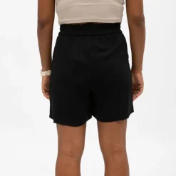 VERO MODA Short fluide taille haute élastique Femme NOIR Clearance