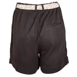 DEELUXE 74 Short poches plaquées ceinture foulard Femme NOIR Discount