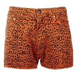 VON DUTCH Short imprimé léopard Femme ORANGE Discount