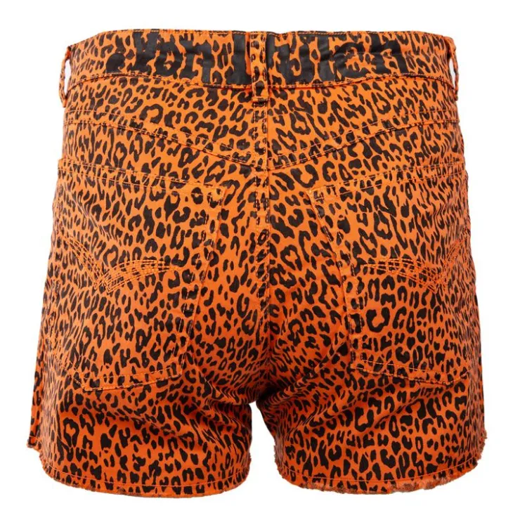 VON DUTCH Short imprimé léopard Femme ORANGE Discount
