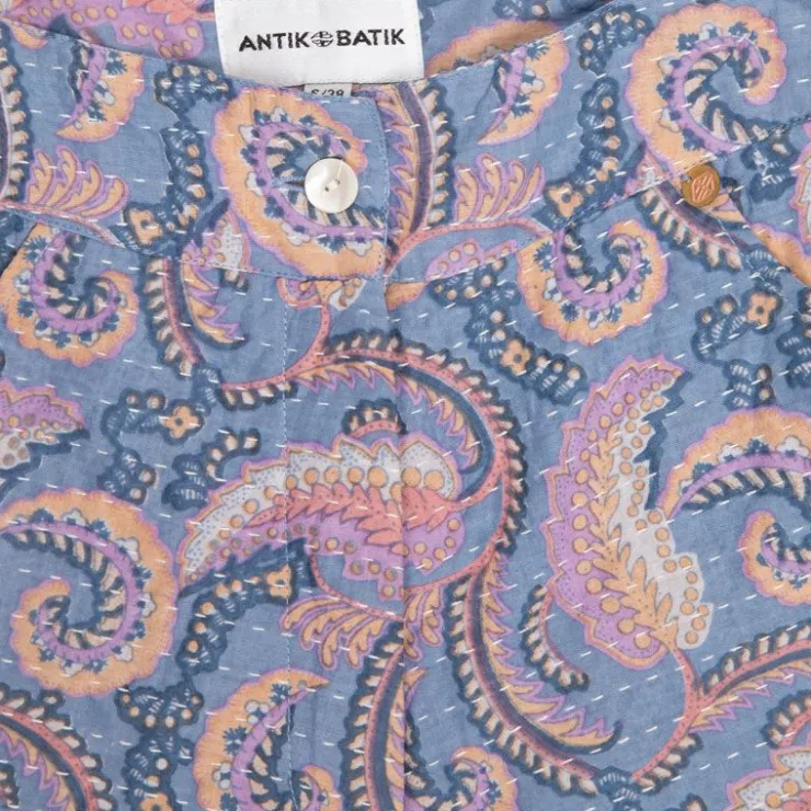 ANTIK BATIK Short pietra bleu à motif cachemire Femme MULTICOLORES New