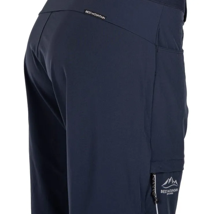 BEST MOUNTAIN Short poche de côté zip Homme BLEU FONCE Outlet
