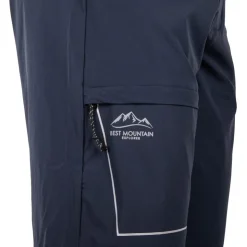 BEST MOUNTAIN Short poche de côté zip Homme BLEU FONCE Outlet