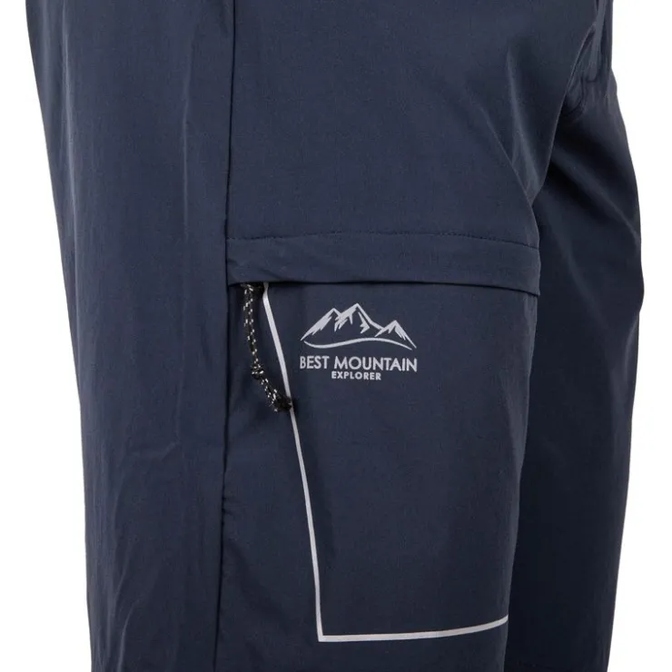BEST MOUNTAIN Short poche de côté zip Homme BLEU FONCE Outlet