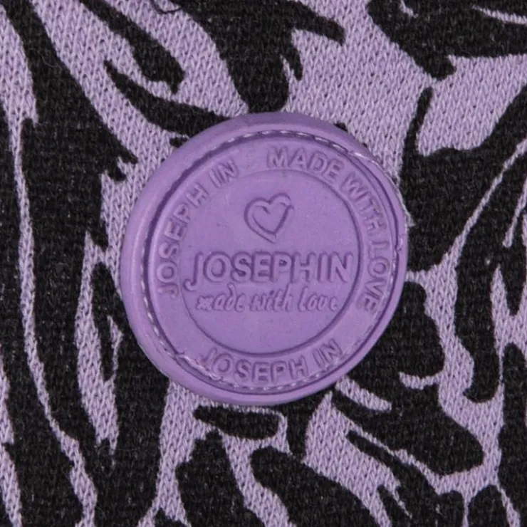 JOSEPH 'IN Short Saco coton imprimé zèbre Femme VIOLET New