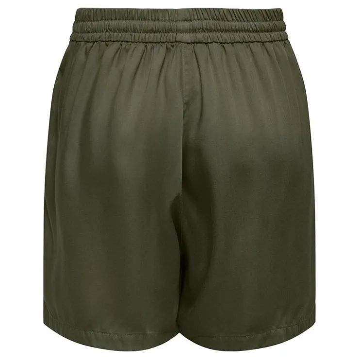 ONLY Short taille haute fluide avec poches Femme KAKI New