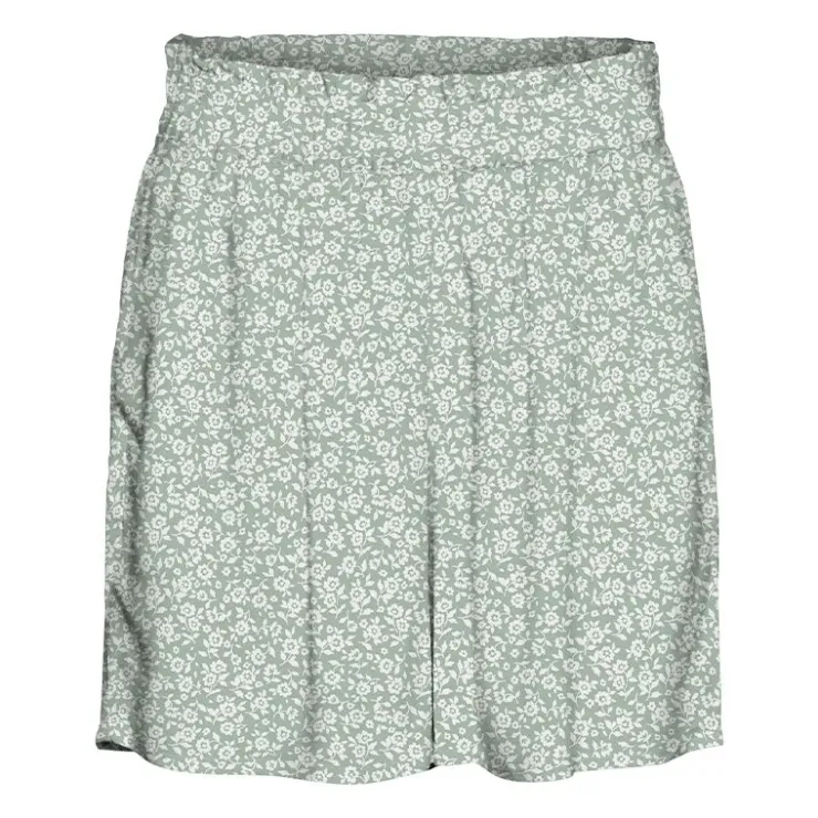 VERO MODA Short taille haute élastique fluide à petites fleurs Femme VERT CLAIR Clearance