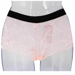 SWEETIZ Shorty en dentelle bande élastique logo sexy Femme ROSE CLAIR
