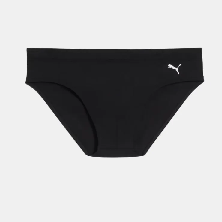 PUMA Slip de bain uni avec cordon Homme NOIR Hot