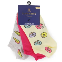 TORRENTE Socquette donuts et pizza x3 Femme MULTICOLORE Clearance