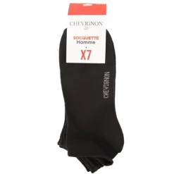 CHEVIGNON Socquette lot de 7 sirius Homme NOIR Clearance