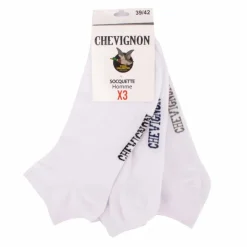 CHEVIGNON Socquette lot x3 sabino Homme GRIS Outlet
