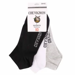 CHEVIGNON Socquette lot x3 sabino Homme NOIR Sale