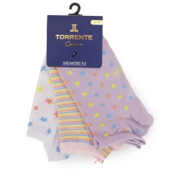 TORRENTE Socquette x3 Femme VIOLET CLAIR Clearance