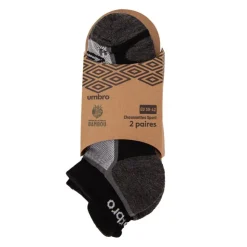 UMBRO Socquettes lot de 2 t39-46 Homme GRIS Outlet