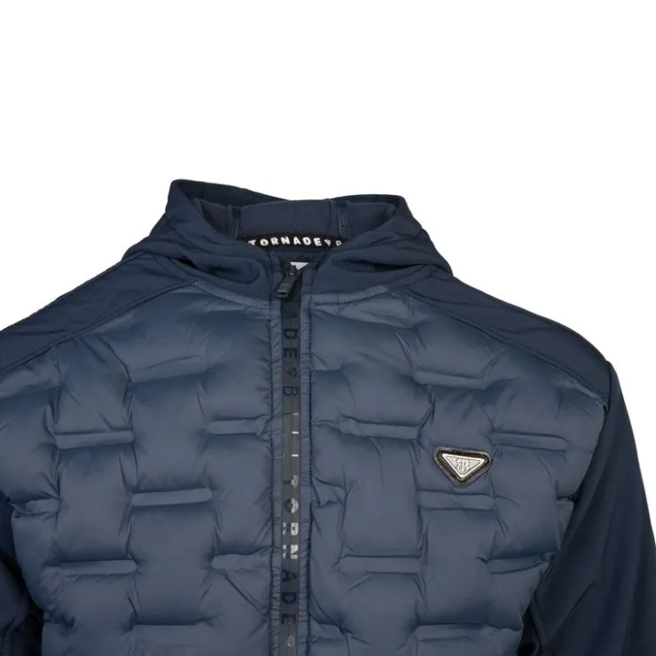 BILL TORNADE Softshell capuche matelassé racing Homme BLEU FONCE Clearance