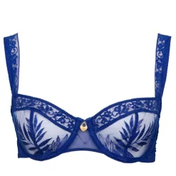 AUBADE Soutien gorge délicat en tulle orné d'un bijou dentelle Femme BLEU ROI Discount